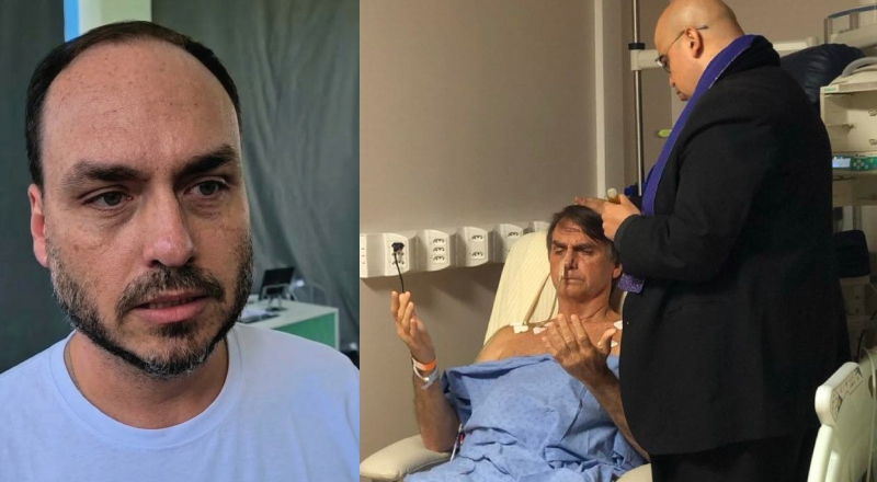 Carlos publica foto do pai em hospital e atualiza estado de saúde