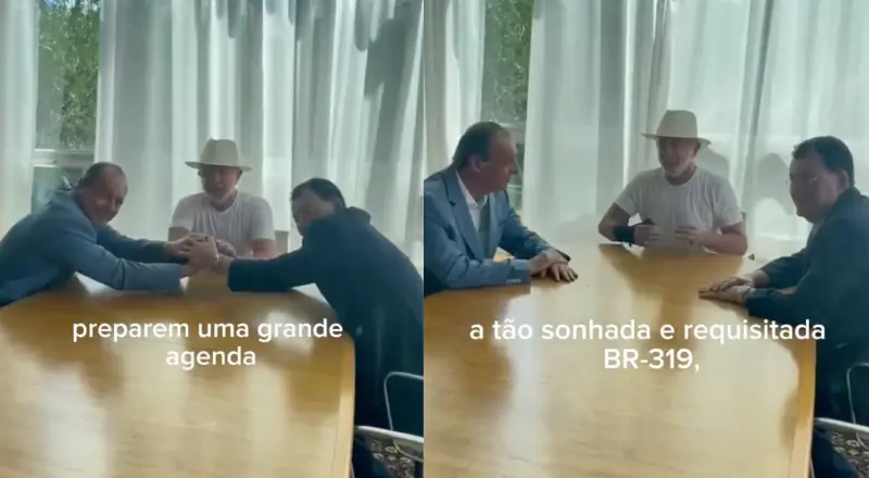 Ao lado de Braga e Omar, Lula entrega obras da BR-319 no Amazonas