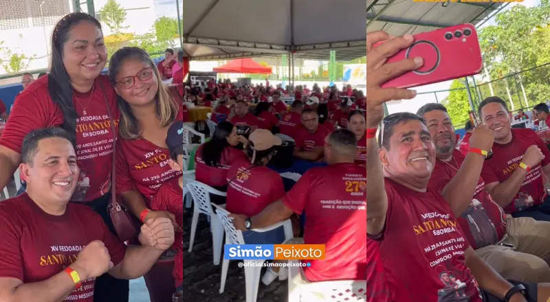 Simão Peixoto prestigia XIV Feijoada de Santo Antônio em Borba