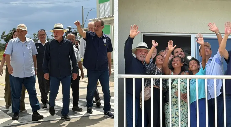 Acompanhado de Braga e Omar, Lula entrega 576 moradias em Manaus