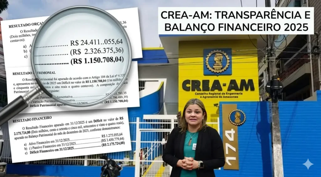 CREA-AM acumula R$ 3,45 milhões em dívidas e clama por solução