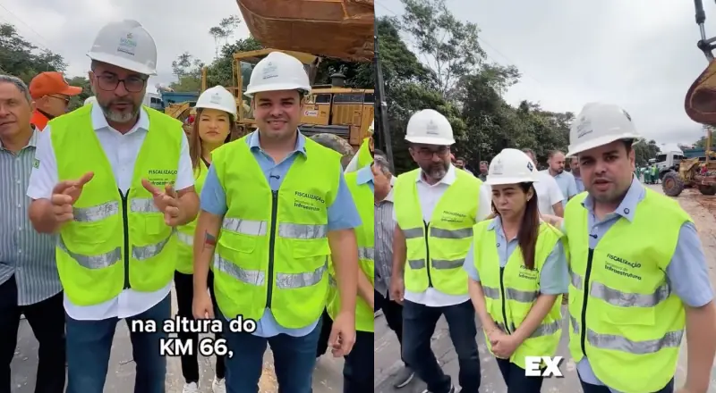 Wilson Lima faz Roberto Cidade de “aprendiz de governador” em obras da AM-010
