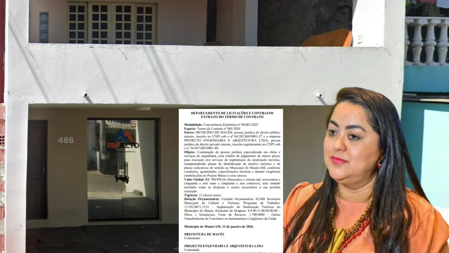 Prefeita Macelly Veras firma contrato de R$ 780 mil em Maués
