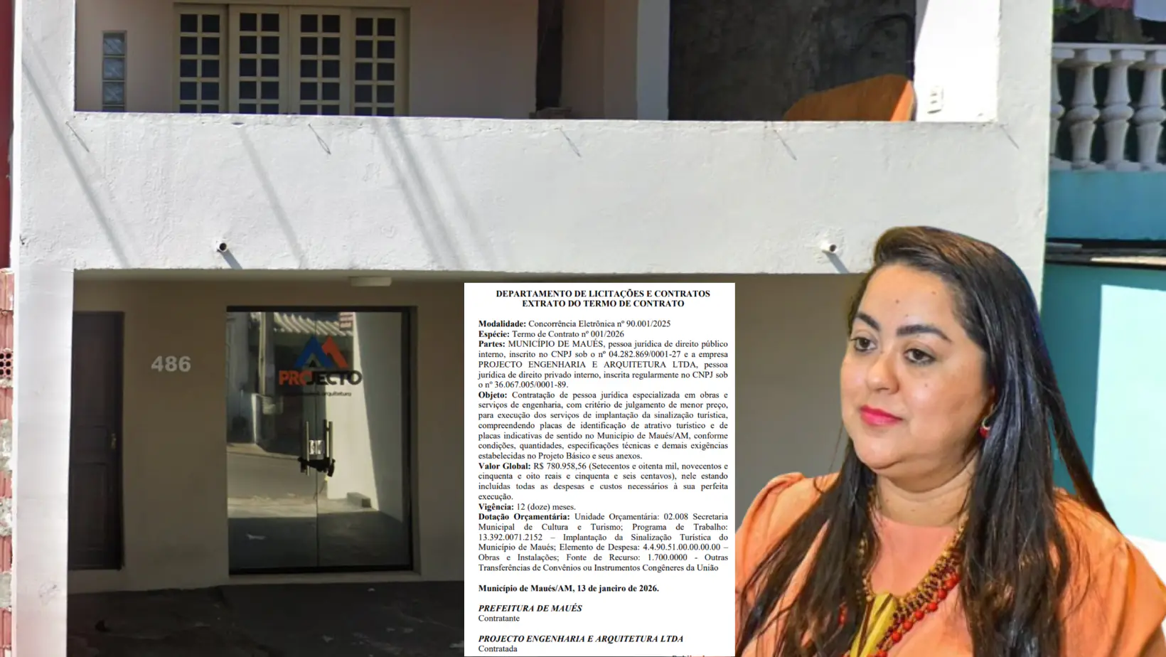 Prefeita Macelly Veras firma contrato de R$ 780 mil em Maués