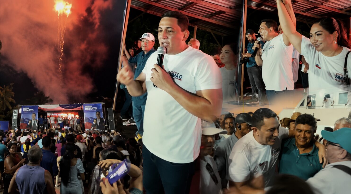 Borba dá demonstração de força política e mobiliza multidão
