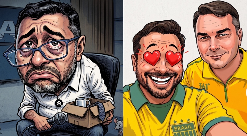 Eleições 2026: Flávio Bolsonaro apoia Alberto Neto para o Senado