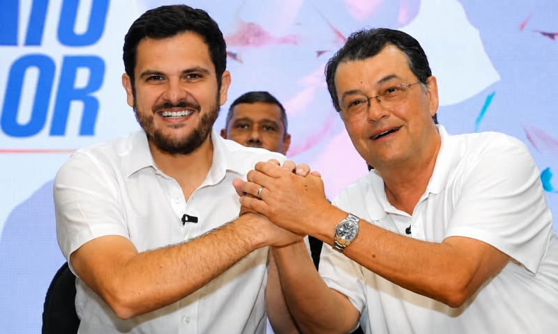 Prefeito Renato Junior declara apoio à reeleição de Eduardo Braga