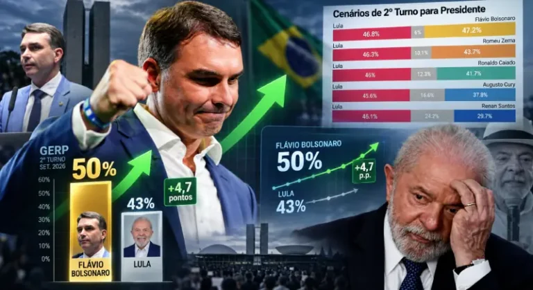 Flávio Bolsonaro sobe quase 5 pontos e impacta eleição 2024