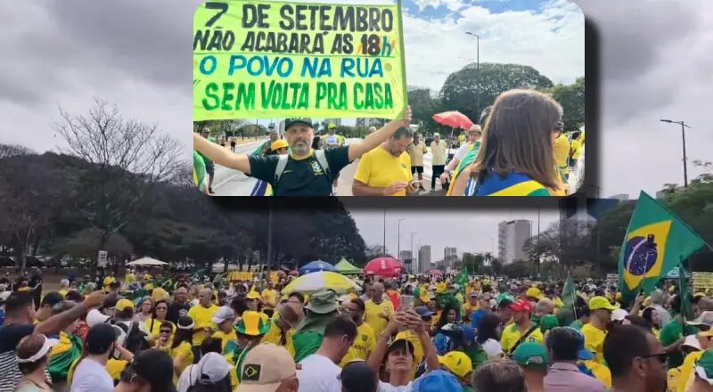 Manifestações do 7 de Setembro pedem impeachment e apoio a Mendonça