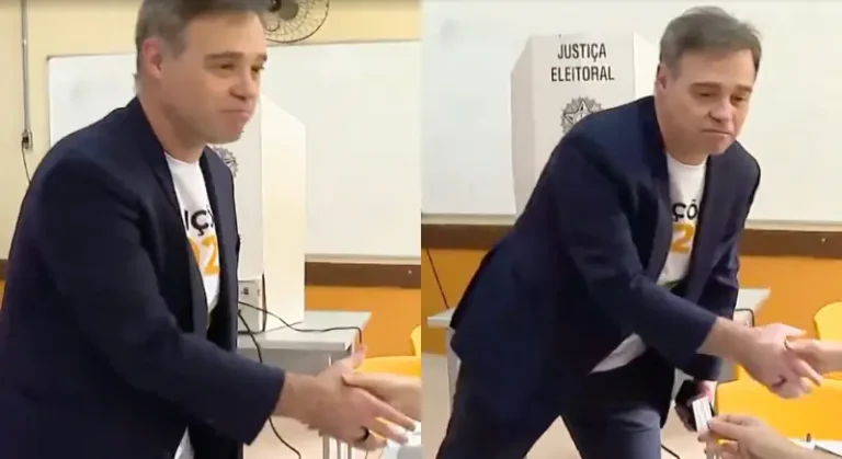Ministro do STF André Mendonça vota com transparência em Brasília