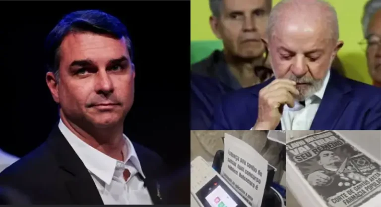 Impressão em série de panfletos contra Flávio Bolsonaro expõe manipulação eleitoral no Nordeste