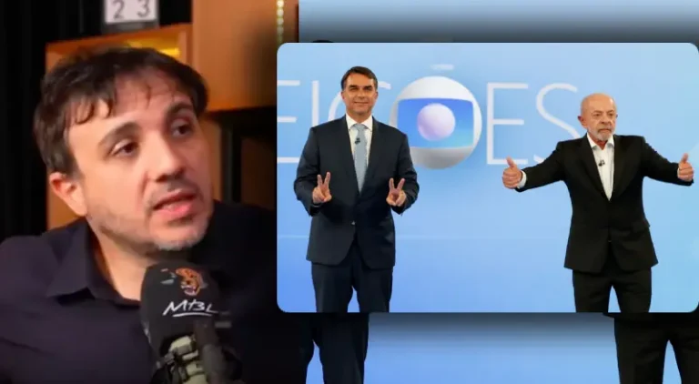 Renan Santos elogia postura de Flávio Bolsonaro em debate da Globo