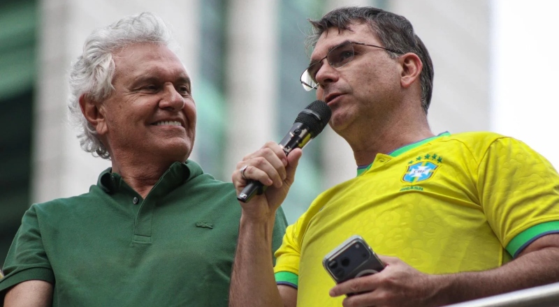 Ronaldo Caiado irá apoiar Flávio Bolsonaro no 2º turno eleitoral