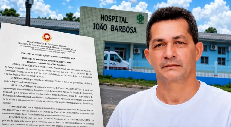 Salário, plantões e ausências: MPAM investiga gestão em Guajará